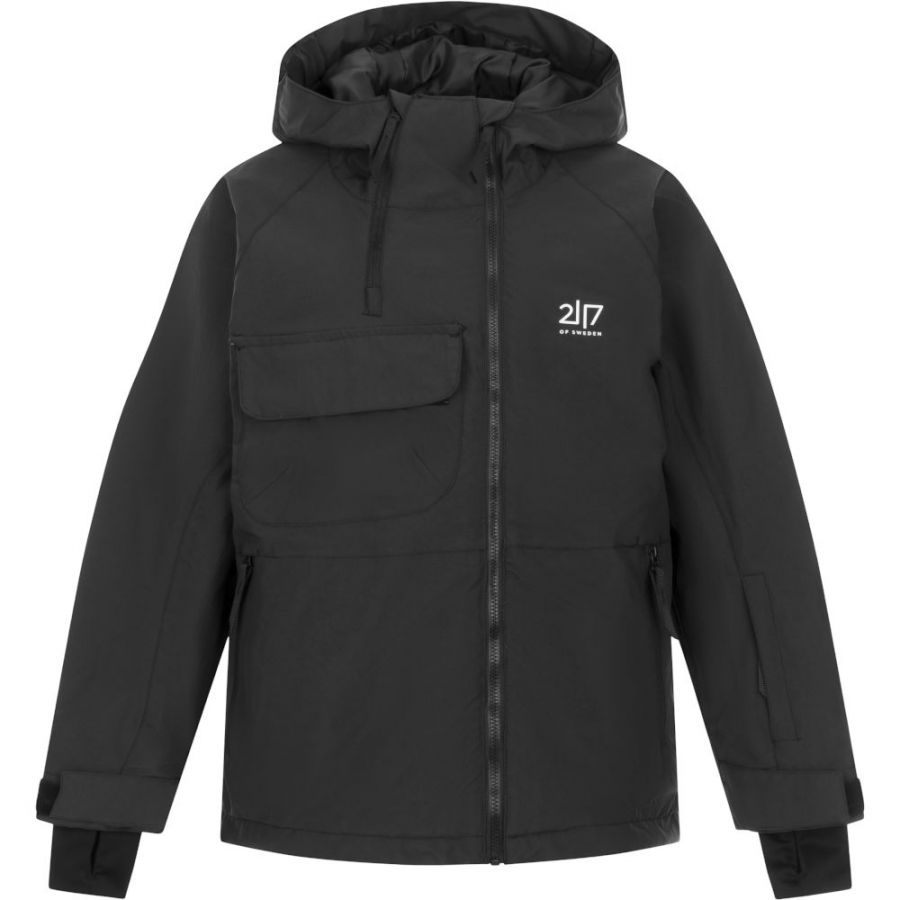 2117 of Sweden Kidden, laskettelutakki, junior, musta