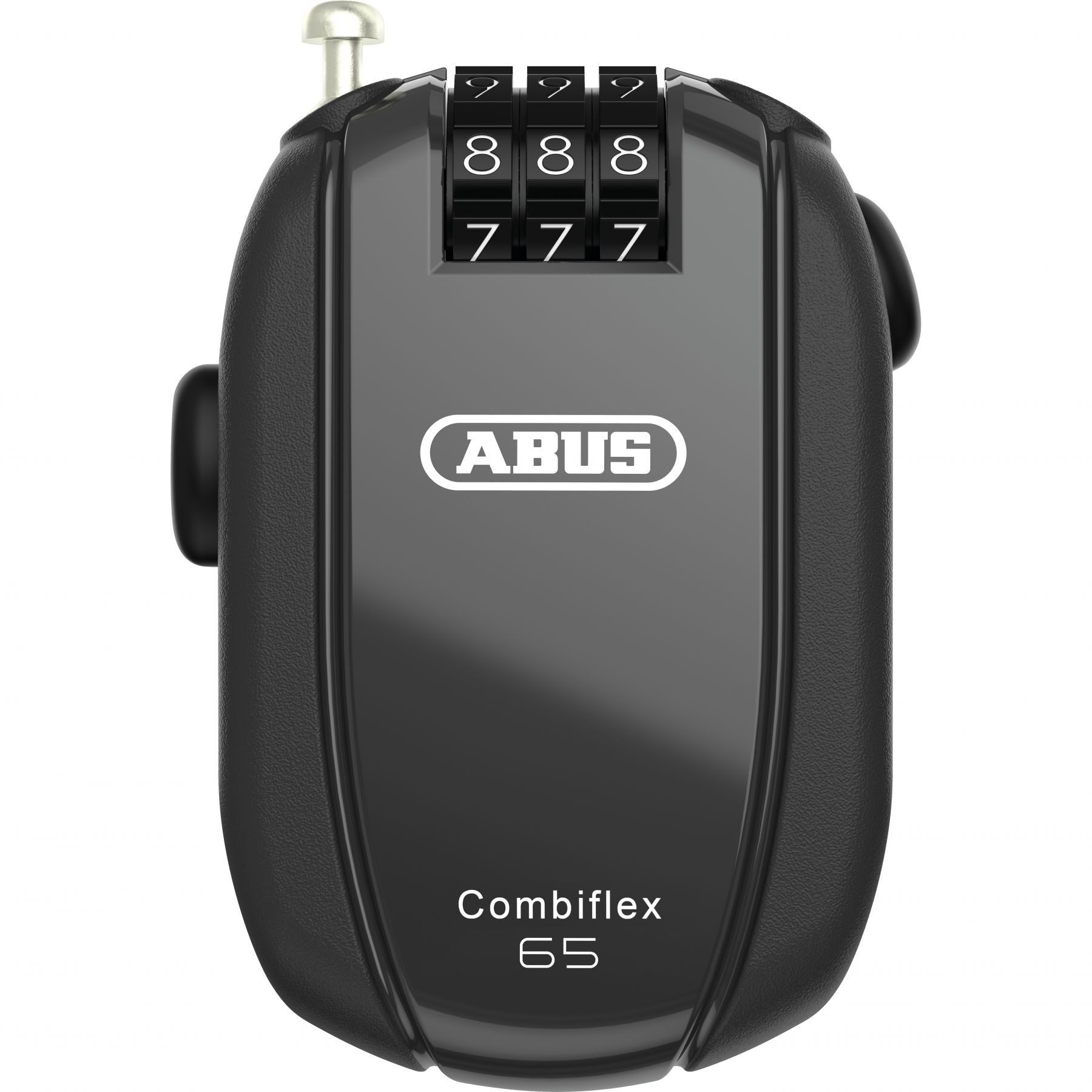 Abus Combiflex™ StopOver 65, vaijerilukko, musta