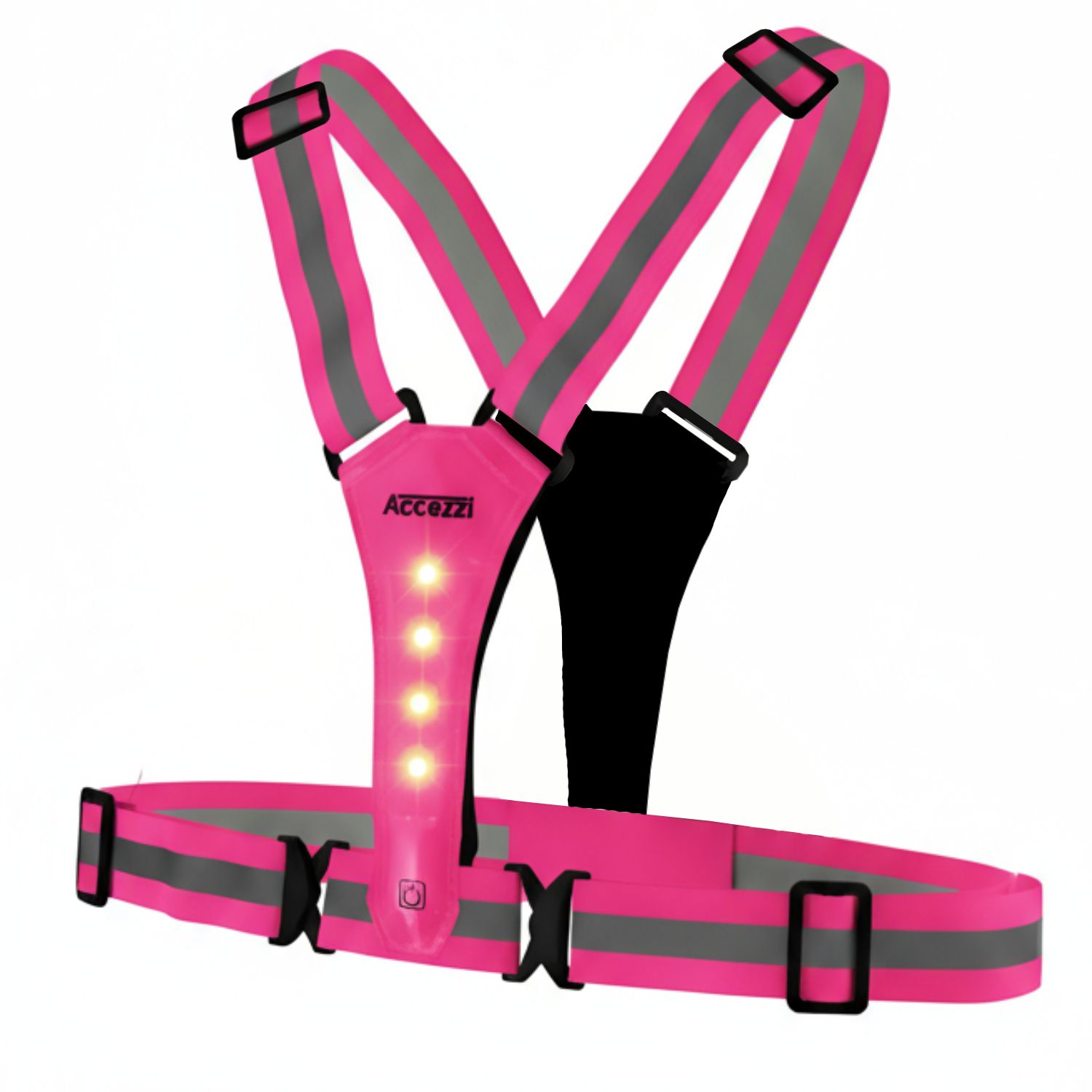 Accezzi LED heijastinliivi, pink