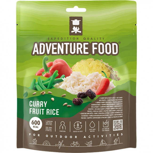 Adventure Food Curry Fruit Rice, pakastekuivattu ruoka