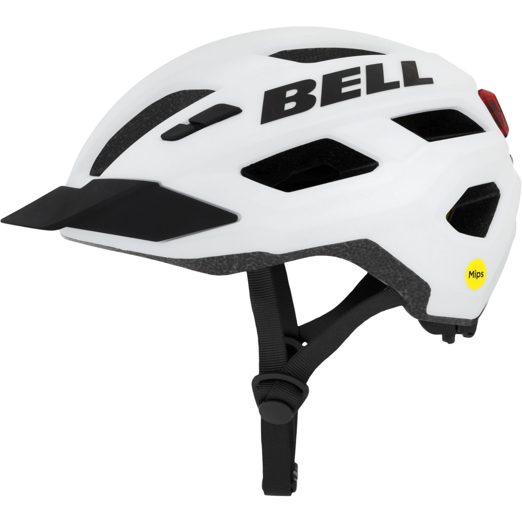 Bell Kick LED Mips, pyöräilykypärä, valkoinen