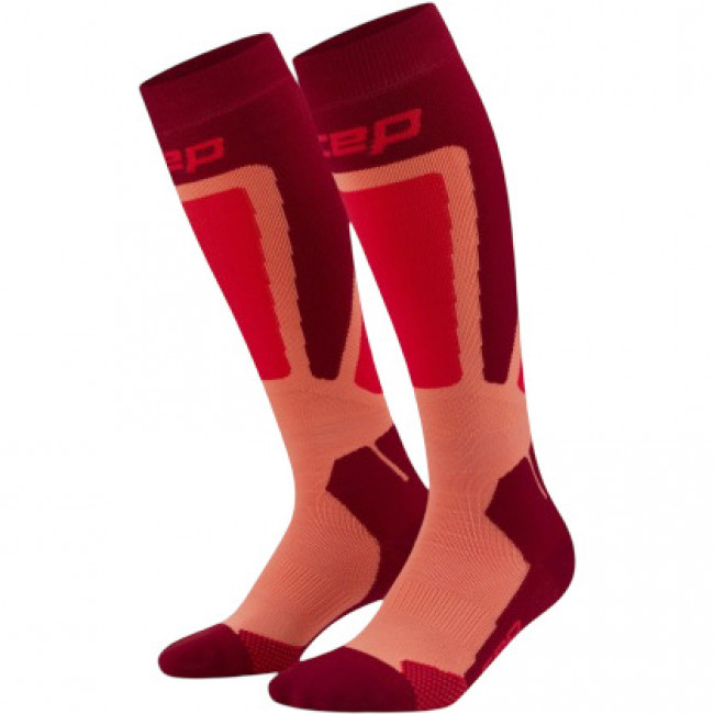 CEP Ski Thermo Socks Tall 4.0, laskettelusukat, miesten, punainen