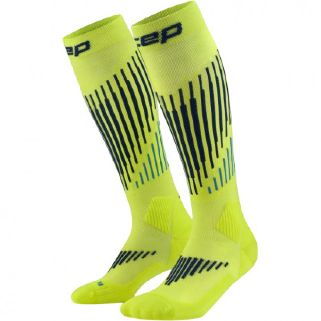 CEP Ski Touring Merino Socks Tall 3.0, laskettelusukat, miesten, keltainen