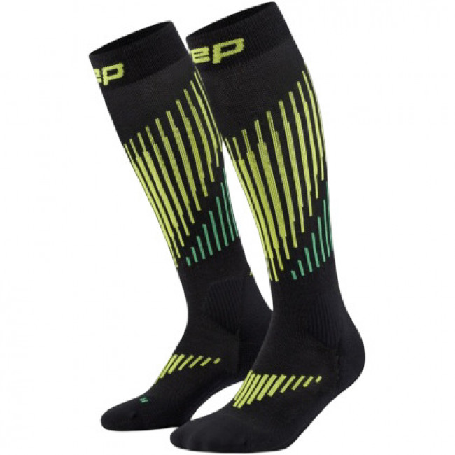 CEP Ski Touring Merino Socks Tall 3.0, laskettelusukat, miesten, musta