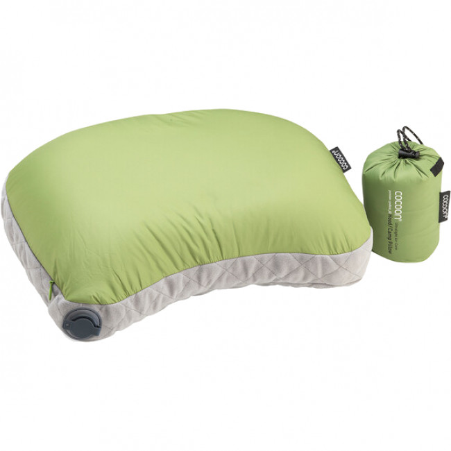 Cocoon Air-Core Hood/Camp Pillow, tyyny, wasabi/harmaa