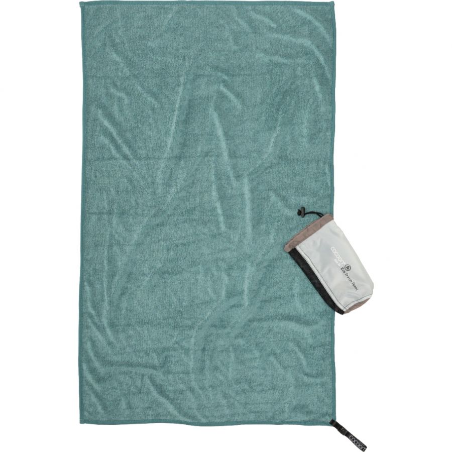Cocoon Eco Travel Towel, Lyocell pyyhe, niilin vihreä