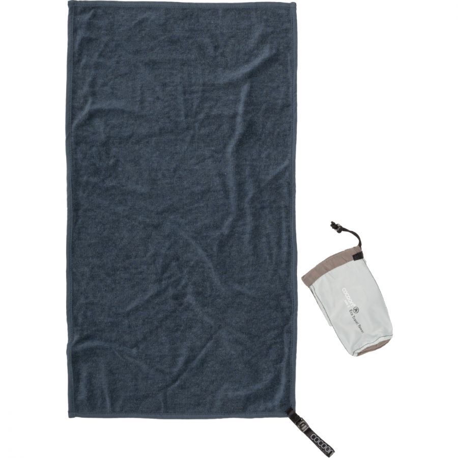 Cocoon Eco Travel Towel, Lyocell pyyhe, syvä valtameri