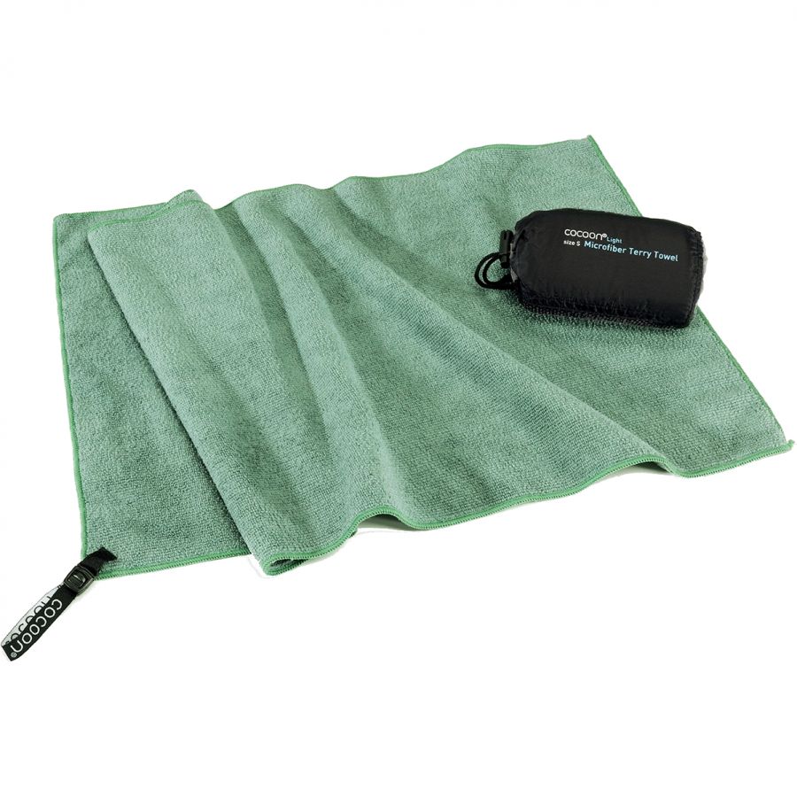 Cocoon Terry Towel Light, Microfiber Pyyhe, bambunvihreä
