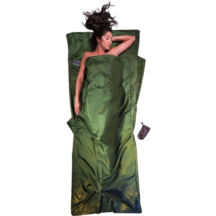 Cocoon TravelSheet, makuupussi, tumman oliivinvihreä