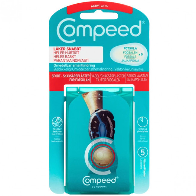 Compeed Sport – Jalkapohjat rakkolaastarit 5 kpl