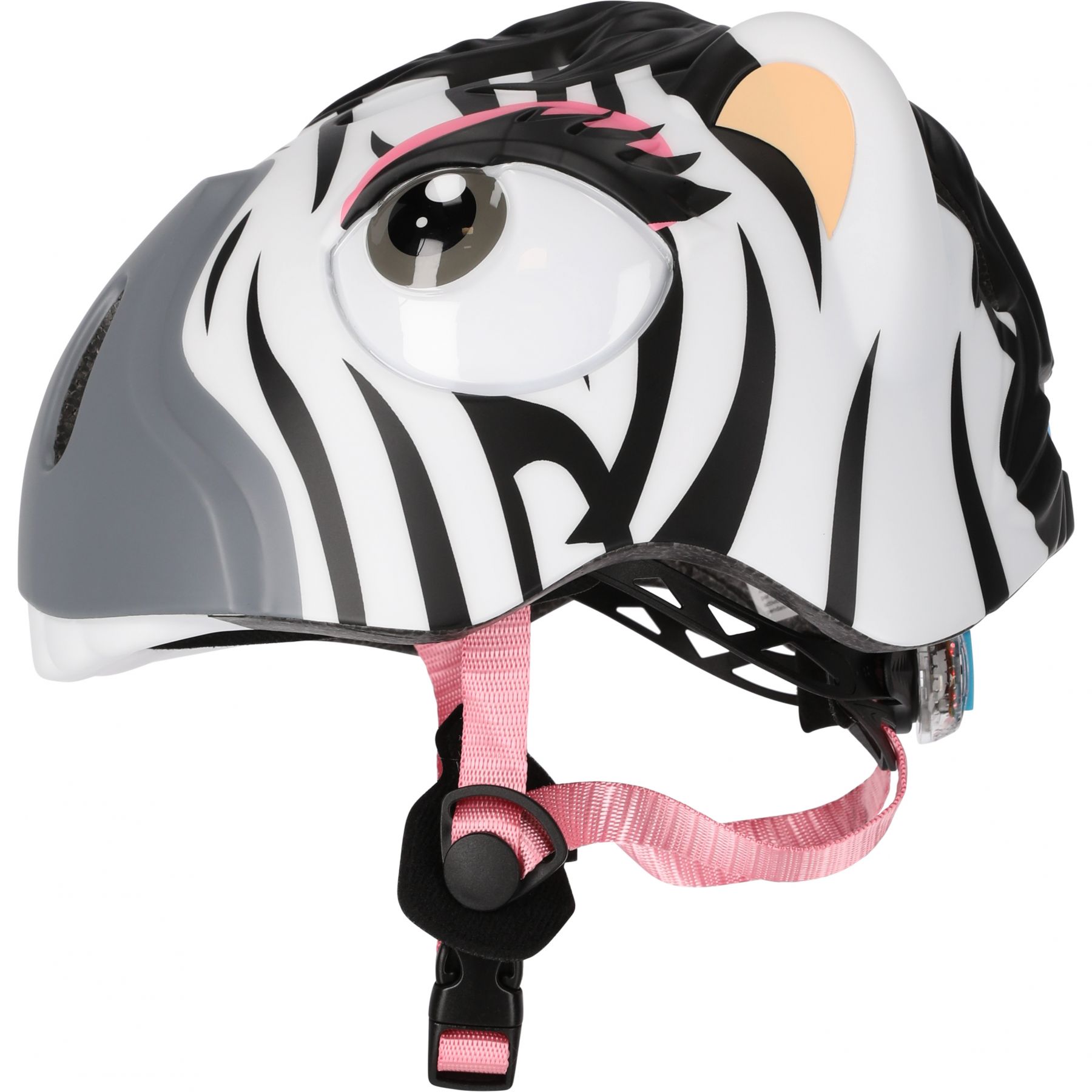Crazy Safety Zebra, pyöräilykypärä, juniori, musta/valkoinen