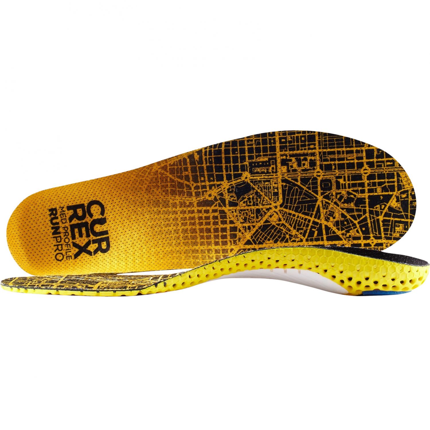 Currex RunPro Med, pohjallinen, keltainen