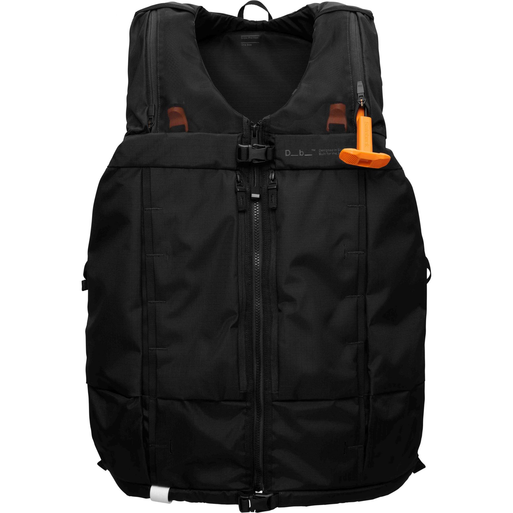 Db Snow Pro Vest med Safeback SBX 8L black out