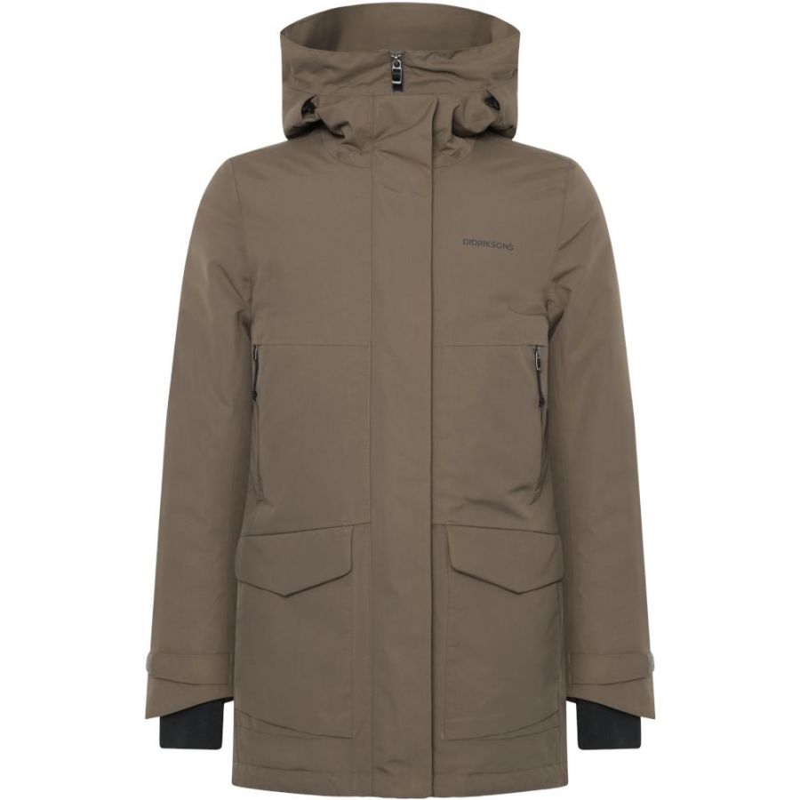 Didriksons Frida, parka, naisten, ruskea