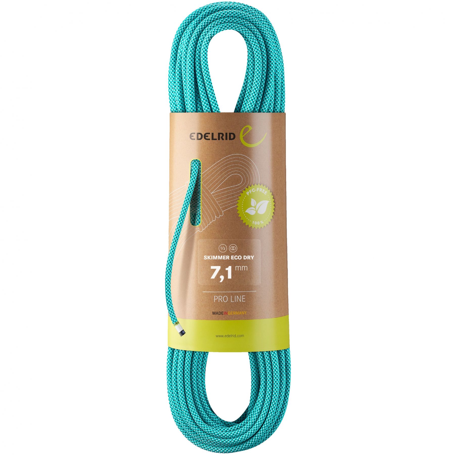 Edelrid Skimmer Eco Dry 7,1mm, kiipeilyköysi, sininen