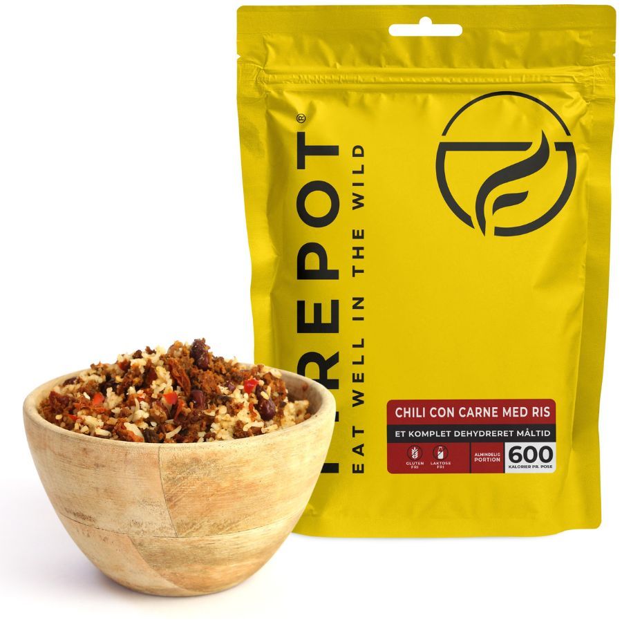 Firepot Chili con Carne riisillä, pakastekuivattu ruoka, Reg