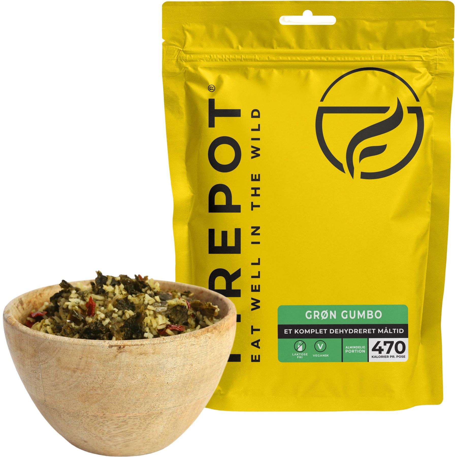 Firepot Vihreä Gumbo, pakastekuivattu ruoka, Reg