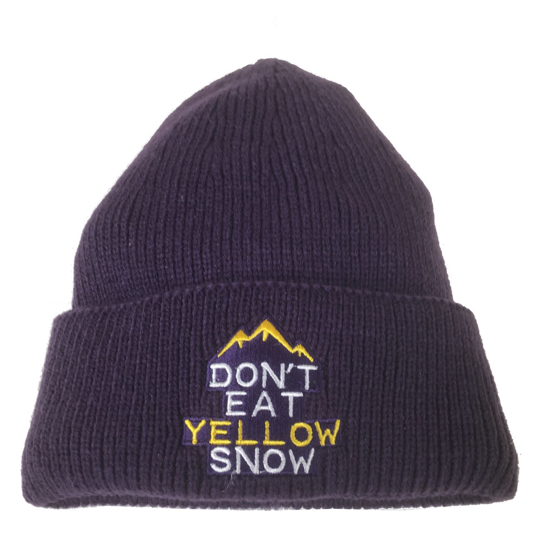 Grand Dog Do not eat yellow snow dark purple