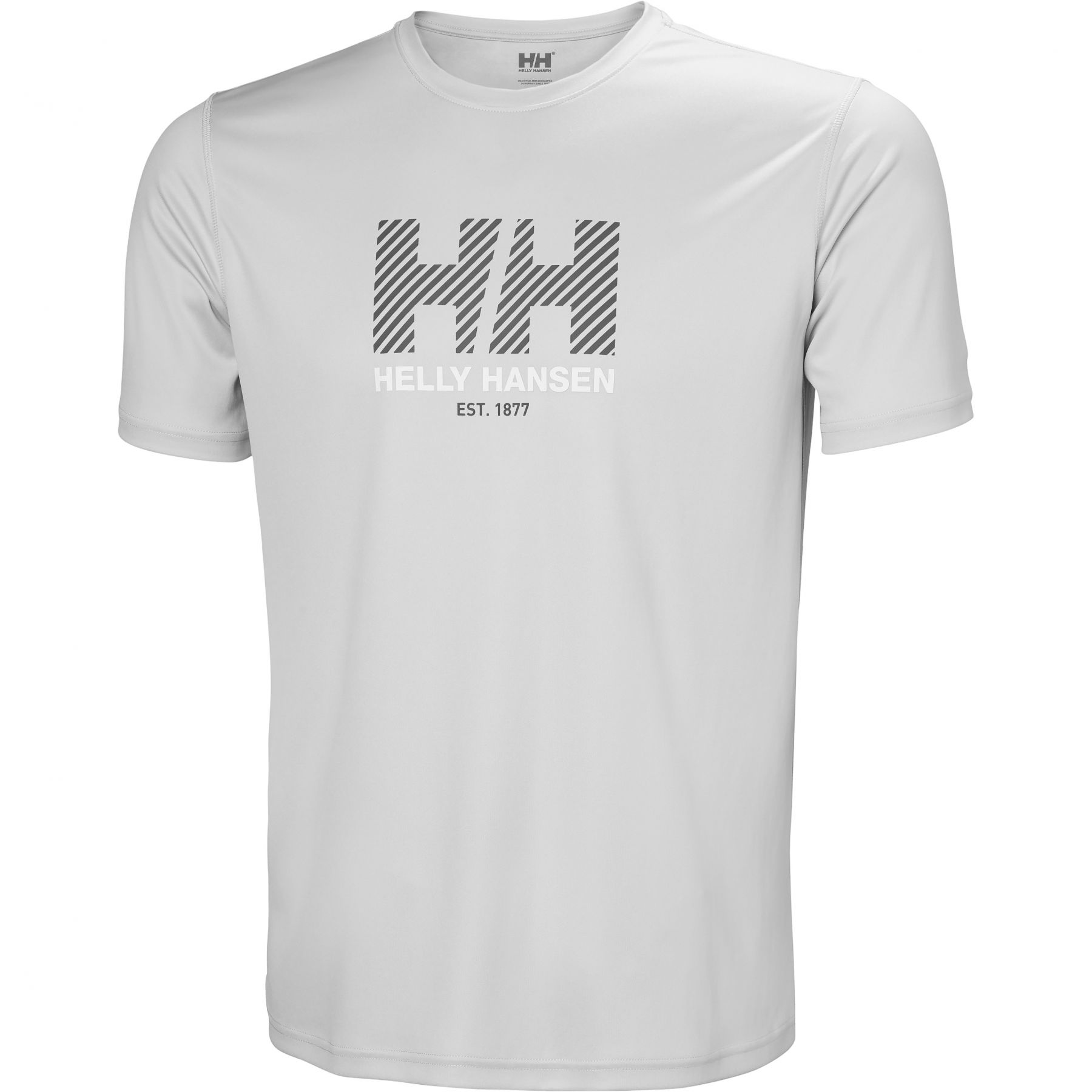 Helly Hansen HH Tech Graphic T-Shirt 2.0, miesten, vaaleanharmaa