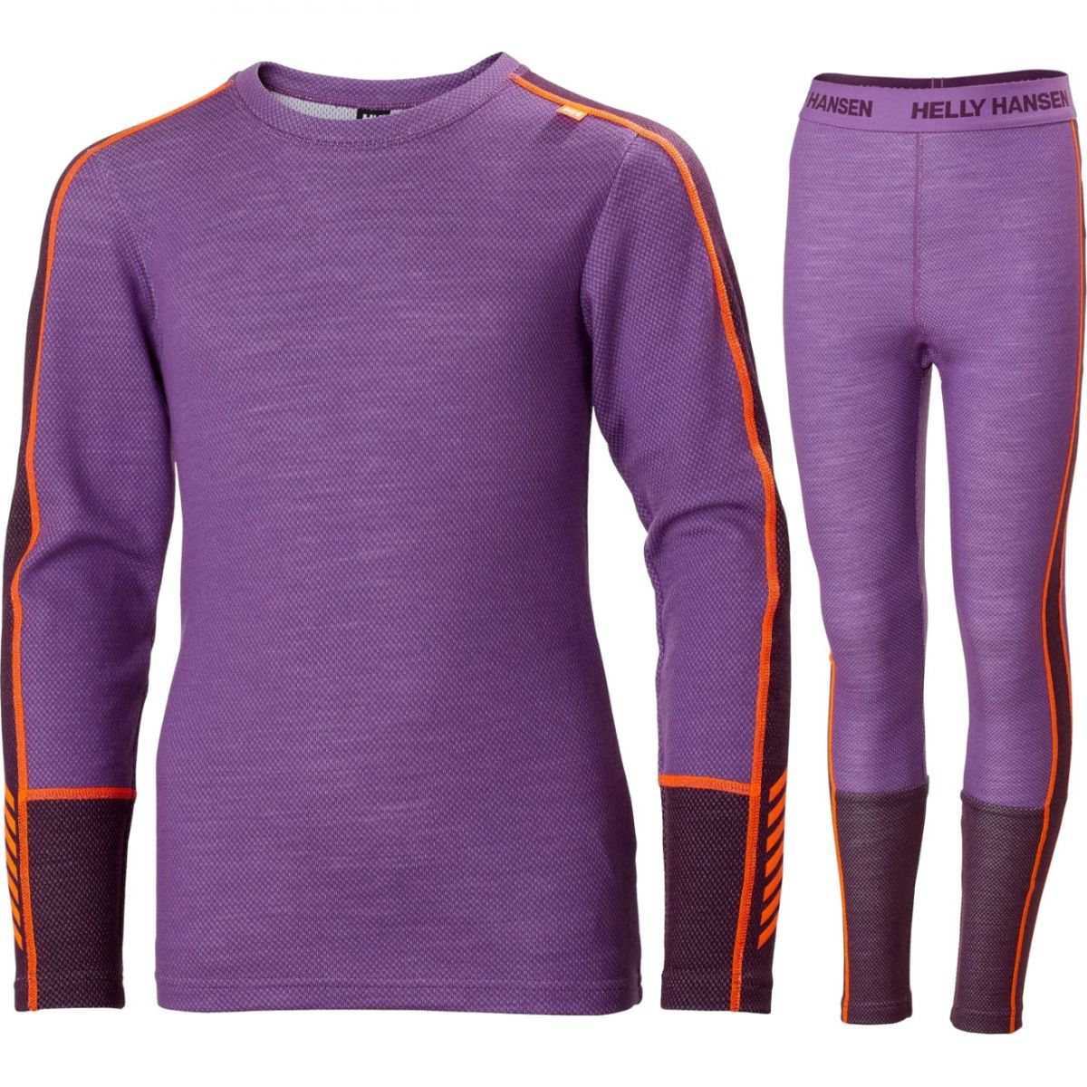 Helly Hansen JR Lifa Merino Midweight aseta juniori violetti