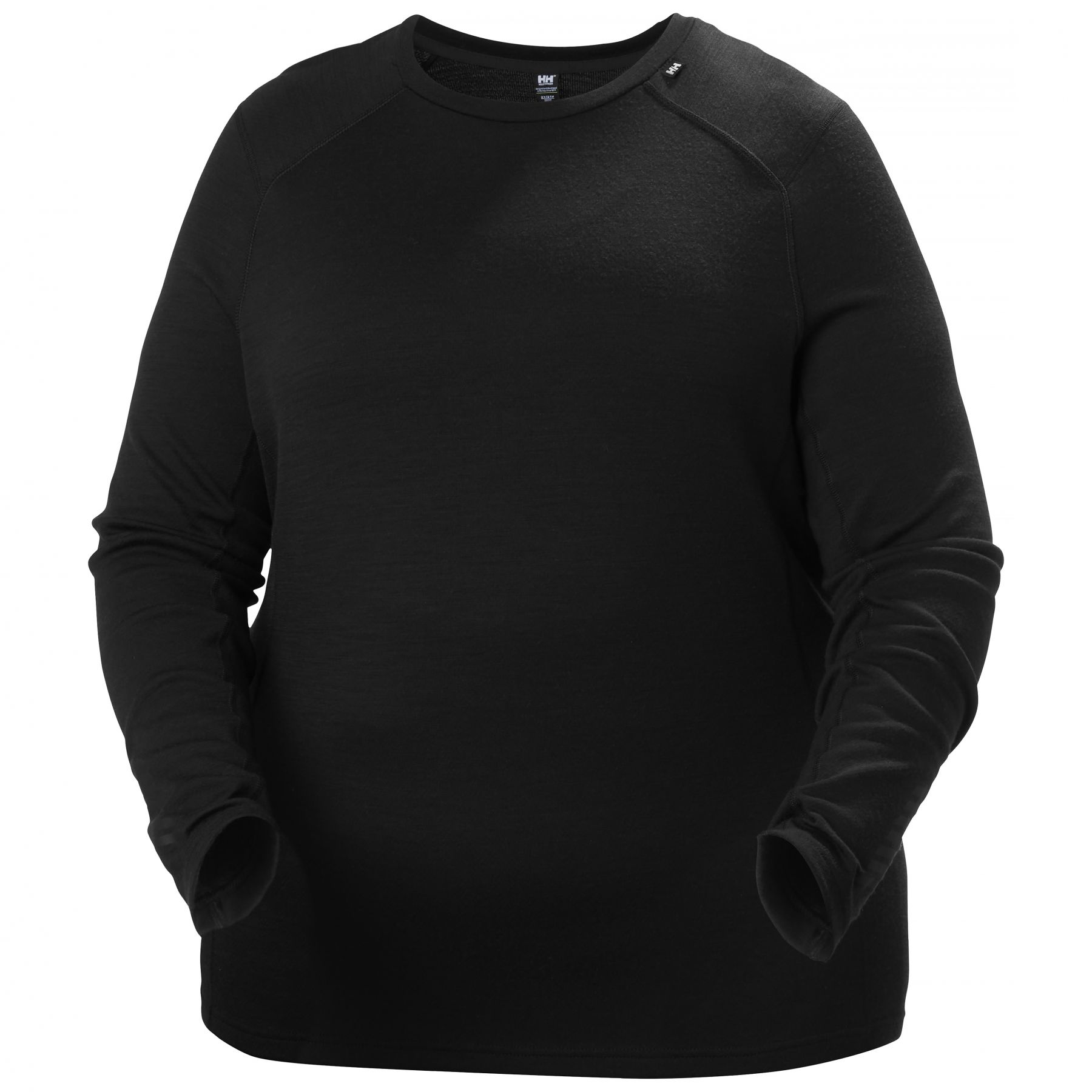 Helly Hansen Lifa Merino Midweight Crew Plus nainen musta