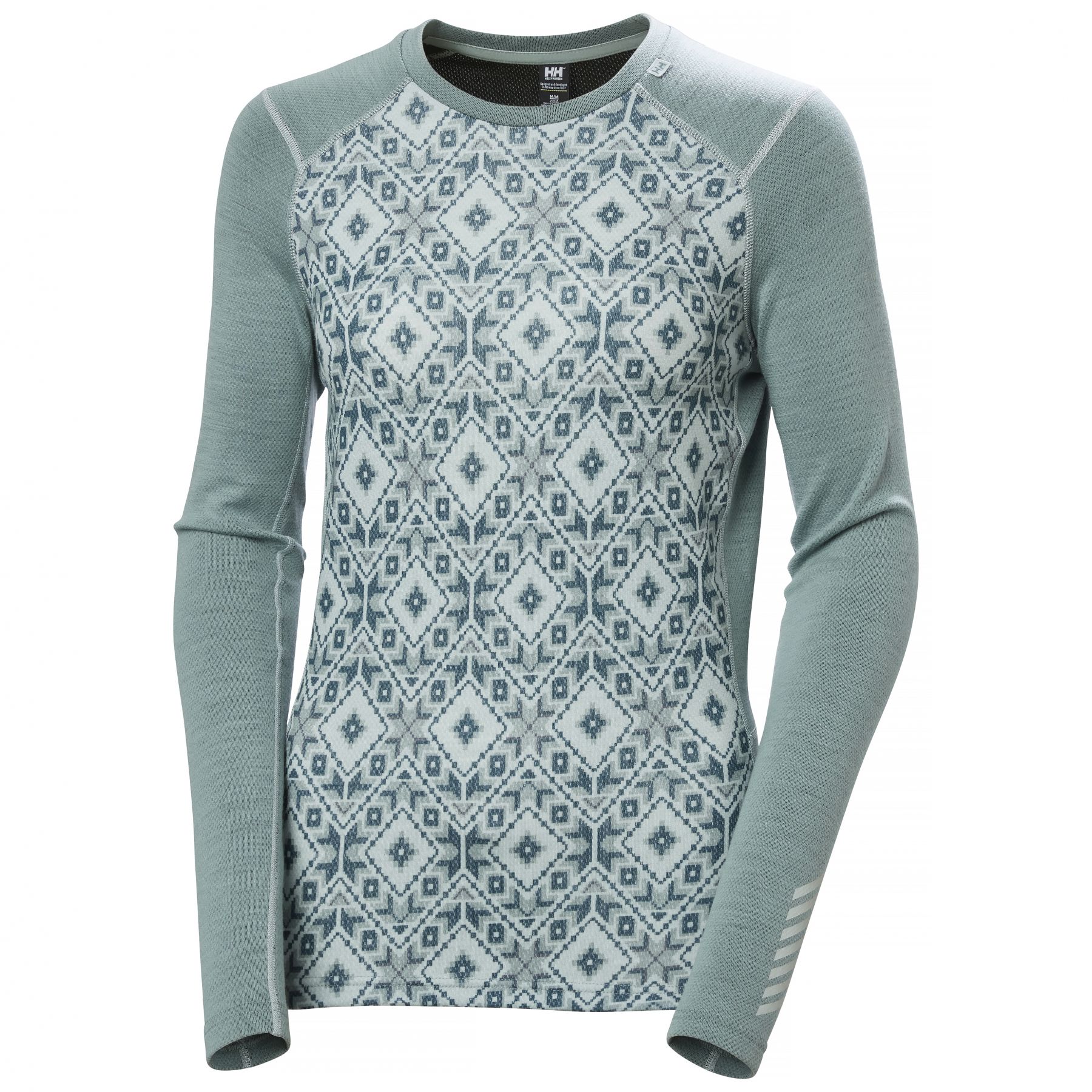 Helly Hansen Lifa Merino Midweight Graphic Crew nainen cactus