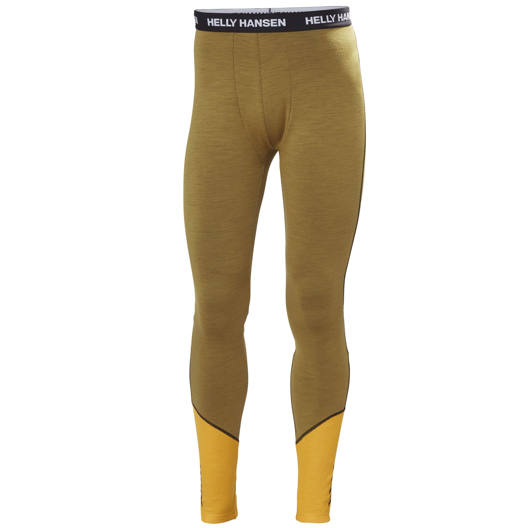 Helly Hansen Lifa Merino Midweight Pant miesten vaaleanruskea/keltainen