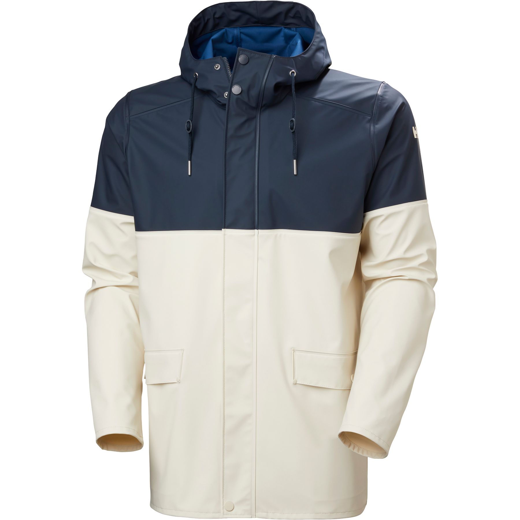 Helly Hansen Moss Block, sadetakki, miesten, valkoinen/tummansininen