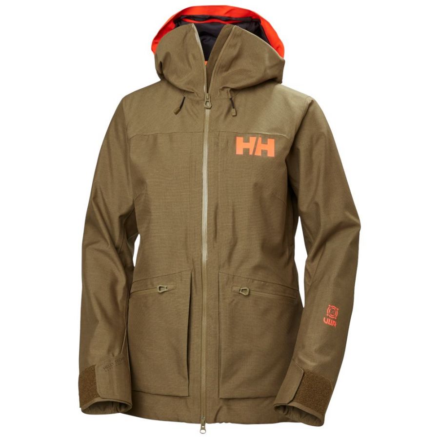 Helly Hansen Powderqueen 3.0, laskettelutakki, naiset, ruskea