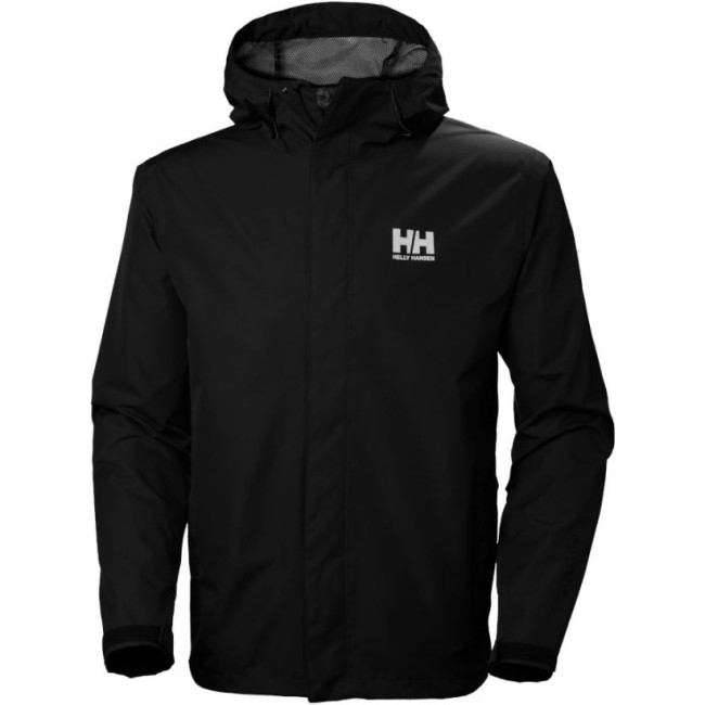 Helly Hansen Seven J, sadetakki, miesten, musta — Helly Hansen