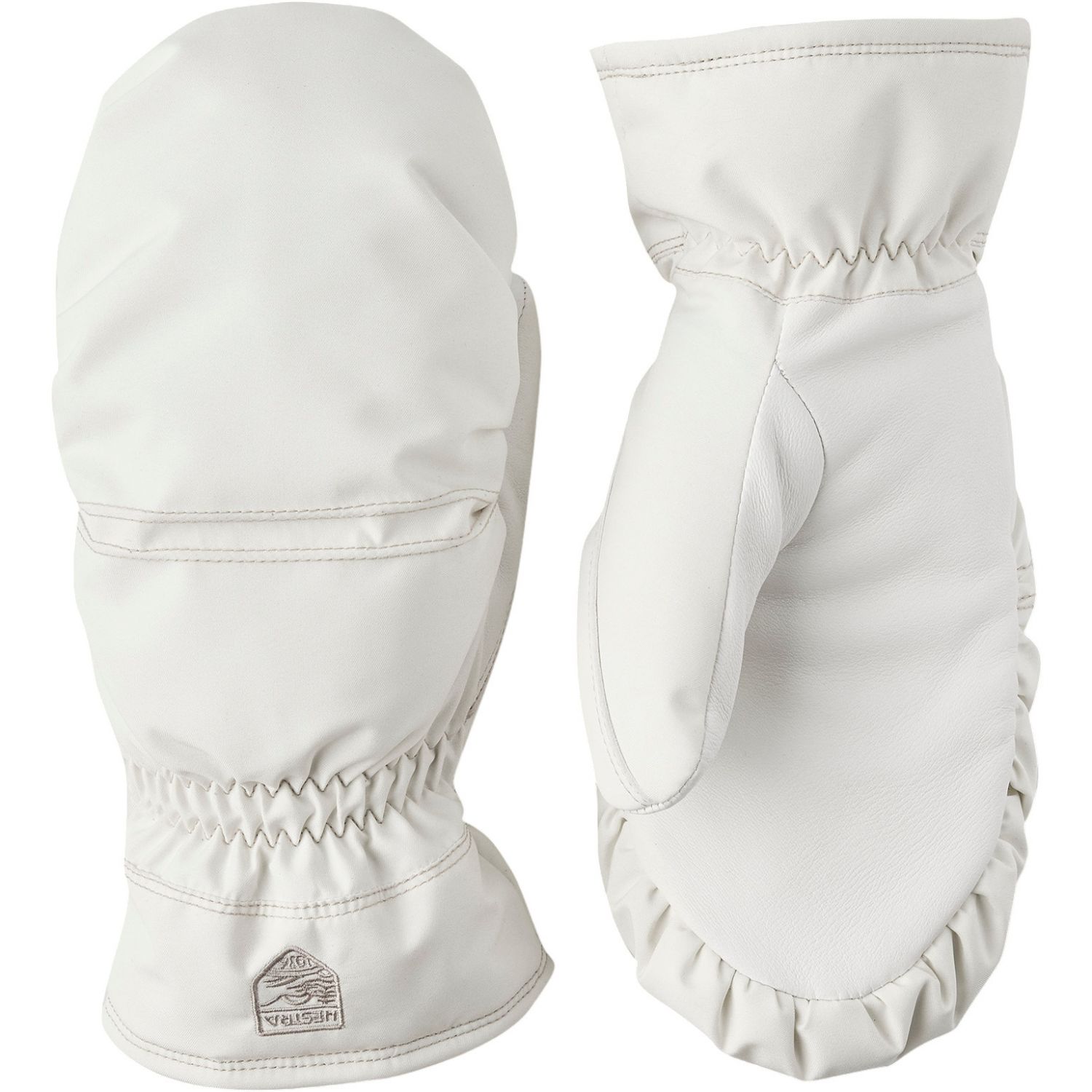 Hestra Primaloft Leather, laskettelurukkaset, naisten, valkoinen