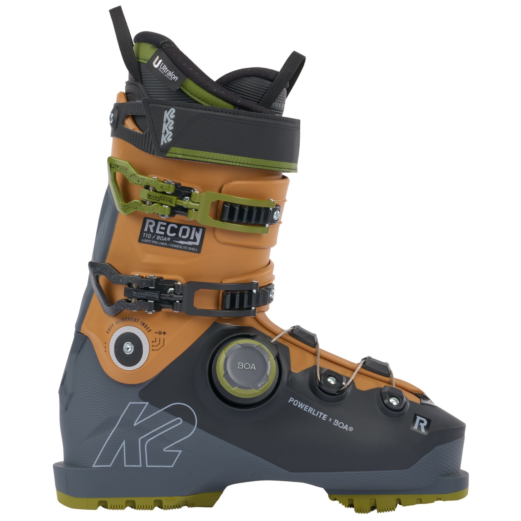 K2 Recon 110 BOA laskettelumonot miesten musta/ruskea