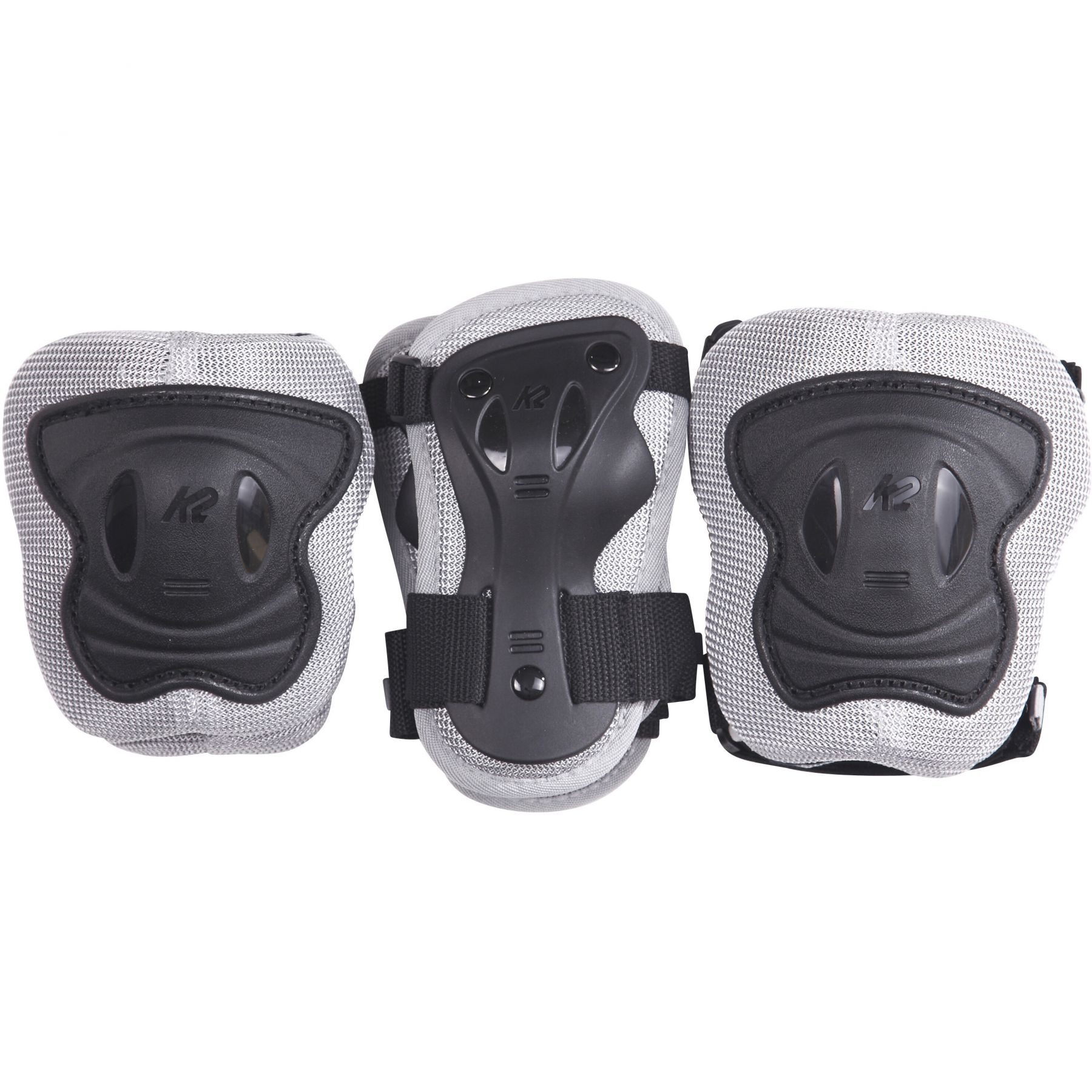 K2 Skates Pad Set, suojasarja, junior, harmaa