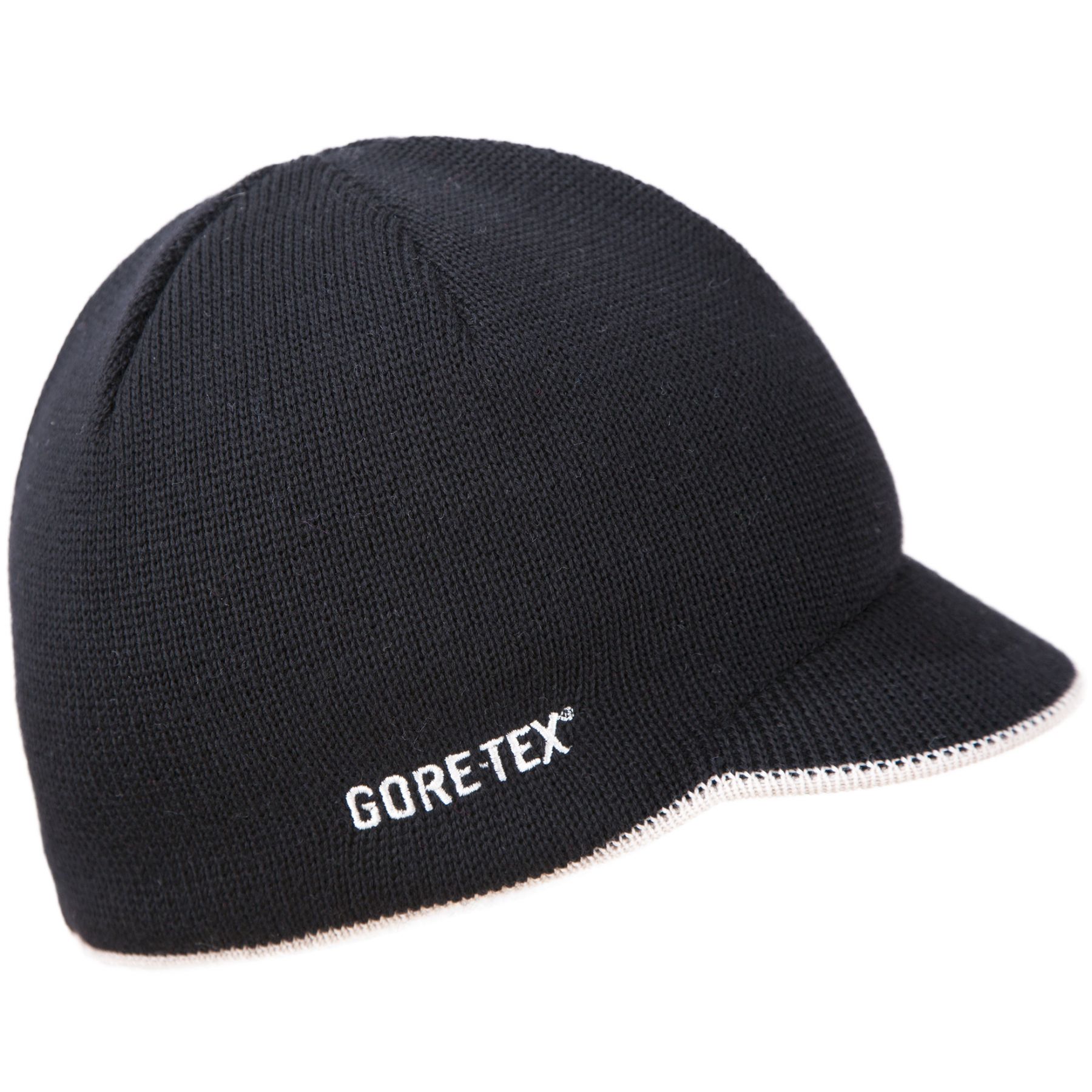 Kama neulottu hattu med Gore-Tex musta