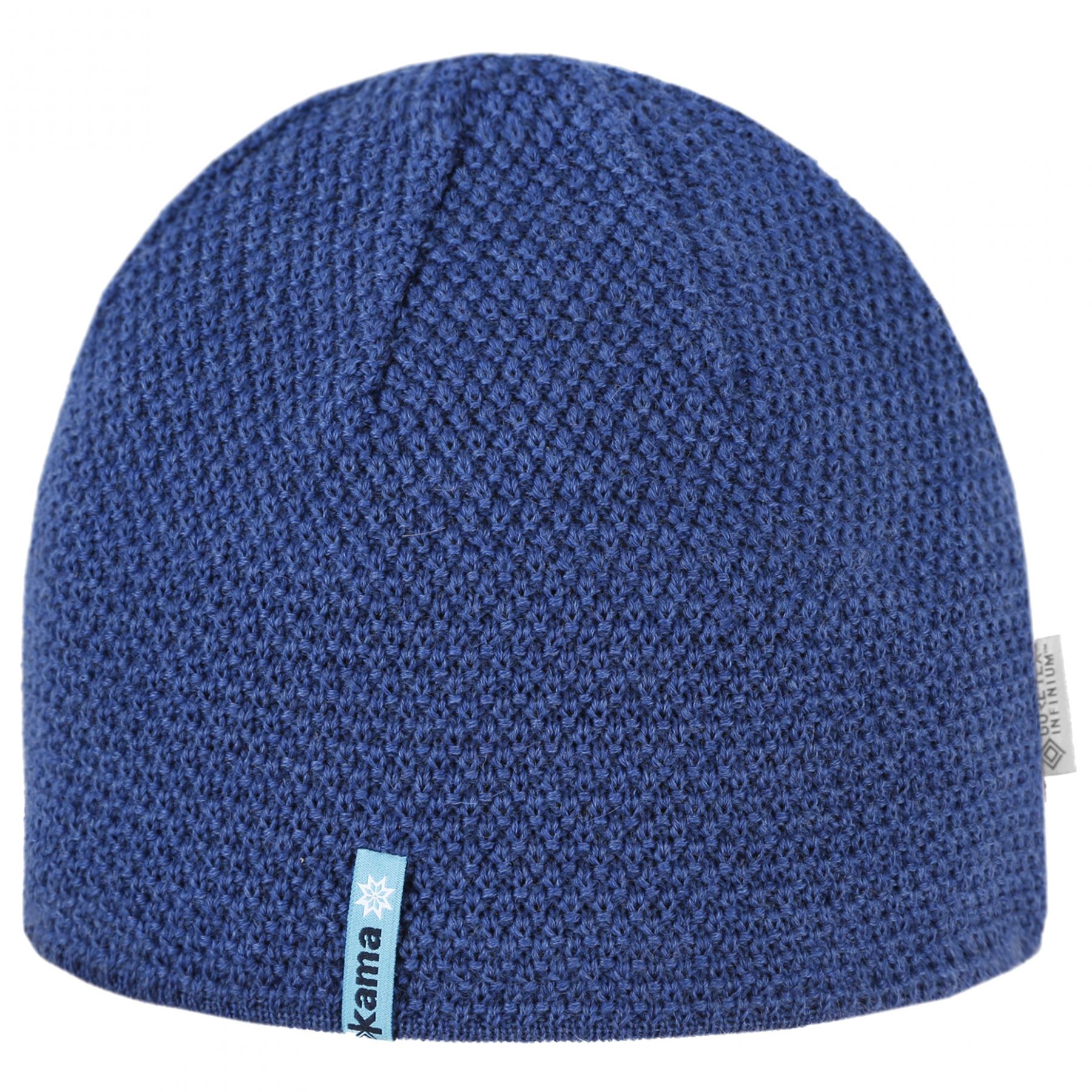 Kama strikket hattu Gore Windstopper sininen