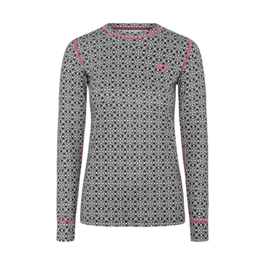 Kari Traa Fryd, aluspaita, naisten, musta/valkoinen