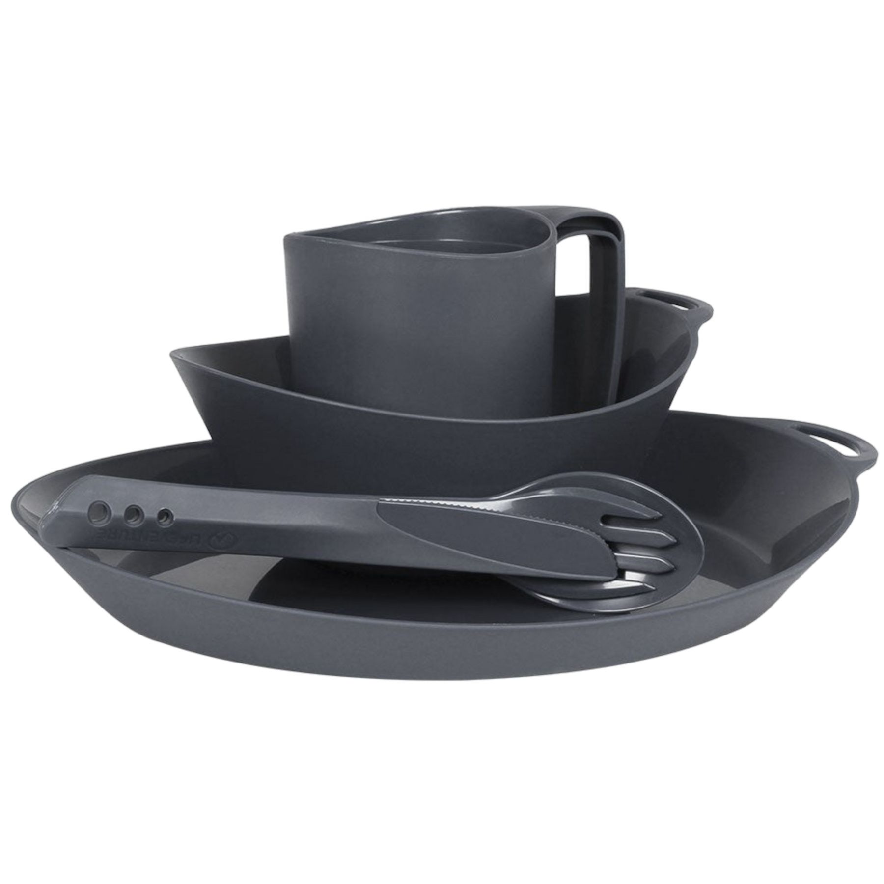 Lifeventure Ellipse 4-Piece Set, unisex, musta