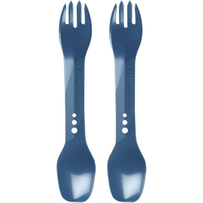 Lifeventure Ellipse Spork 2-Pack, aterimet, tummansininen