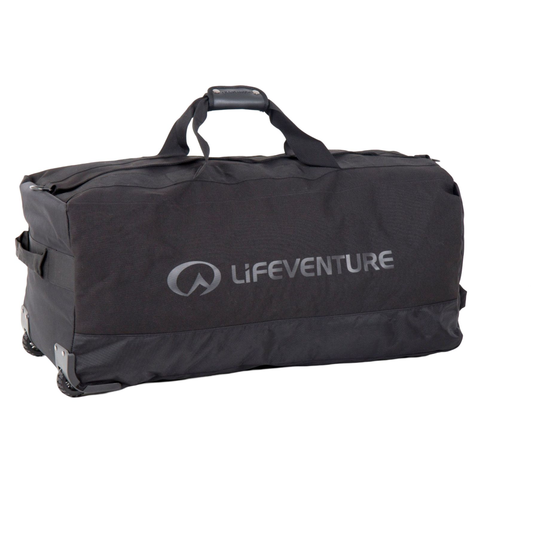Lifeventure Expedition Pyörällinen Duffle, unisex, musta