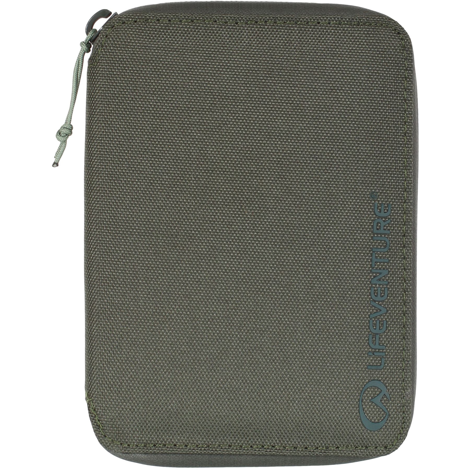 Lifeventure RFID Mini Travel Wallet kierrätetyistä materiaaleista, oliivinvihreä