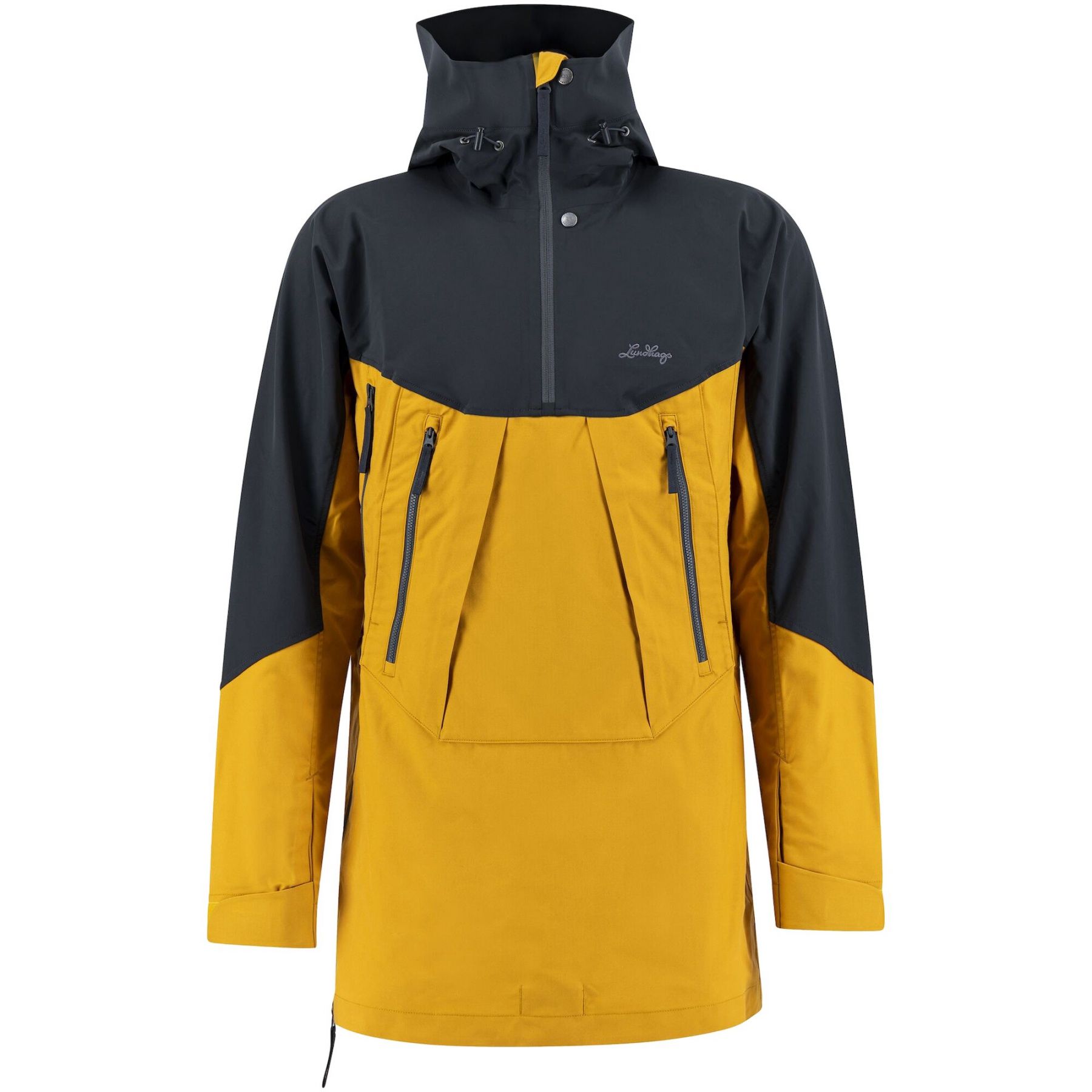 Lundhags Abisku Hybrid Anorak, anorakki, miesten, keltainen/harmaa