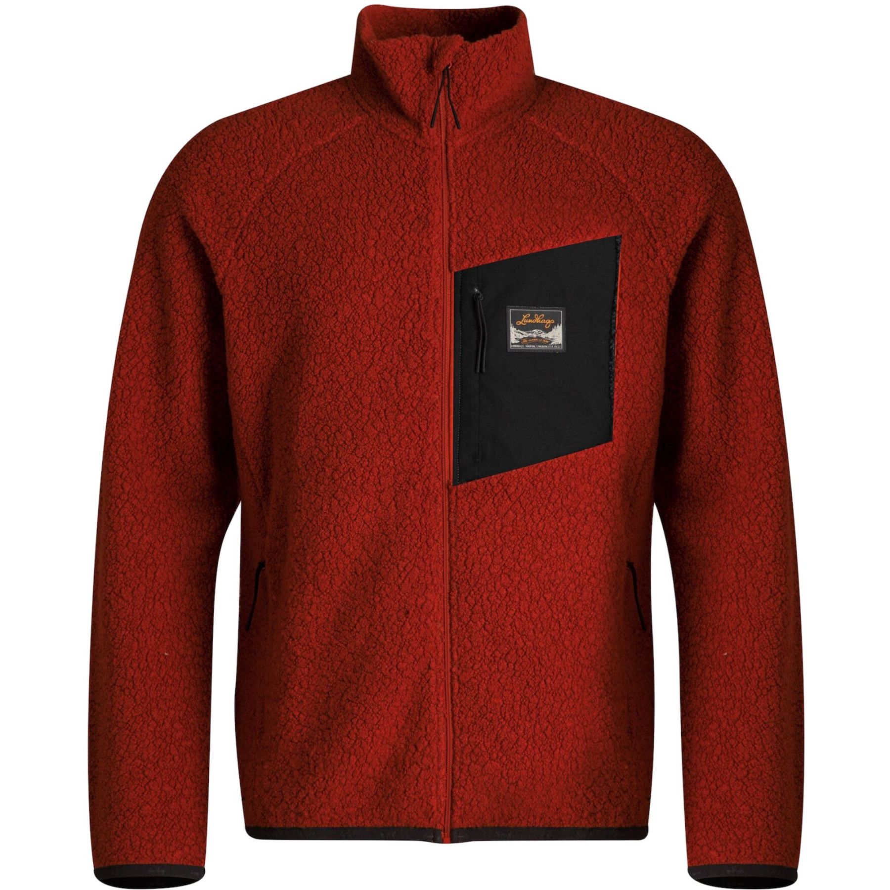 Lundhags Flok Wool Ms Pile, välikerros, miesten, punainen