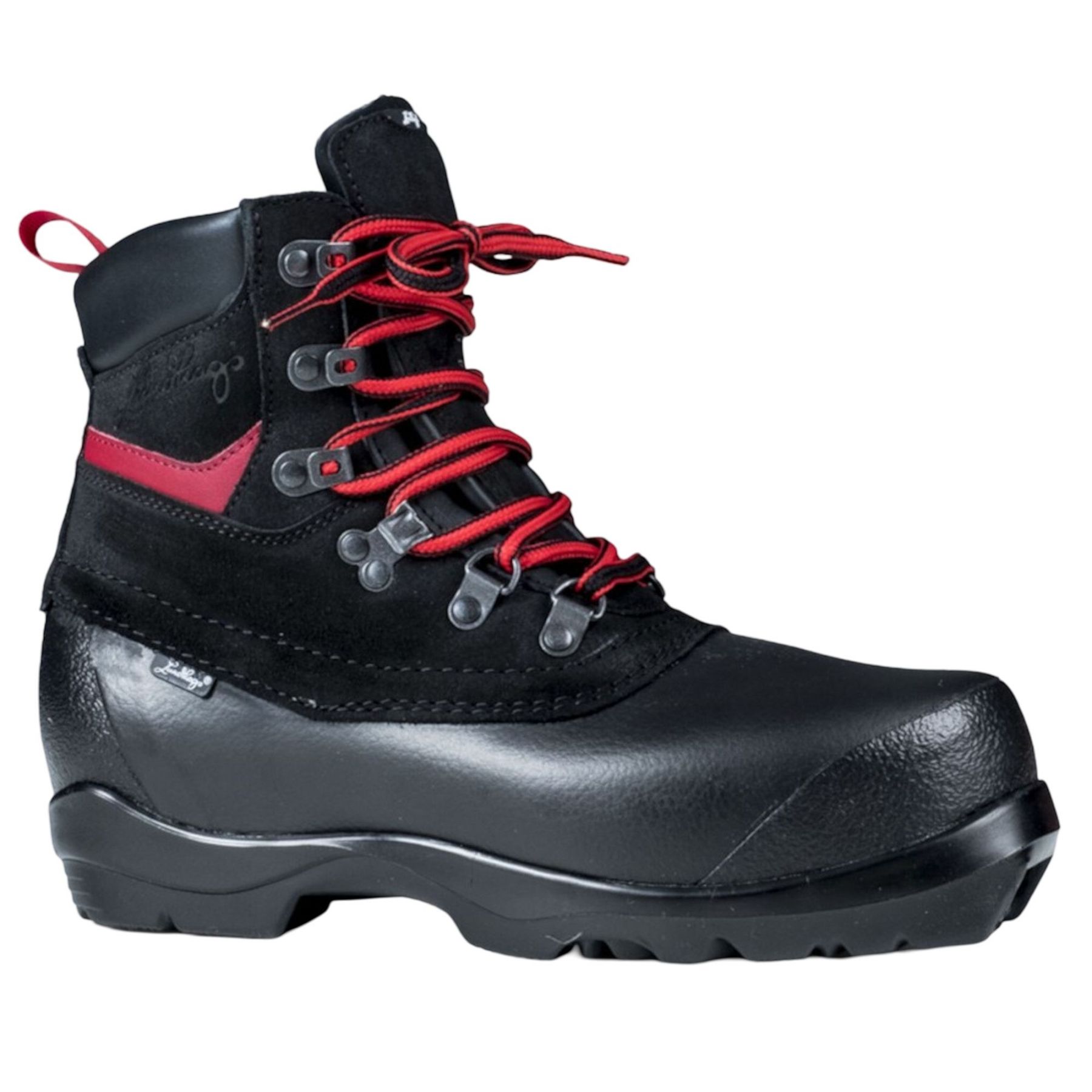 Lundhags Guide BC, vaelluskengät, unisex, musta/punainen