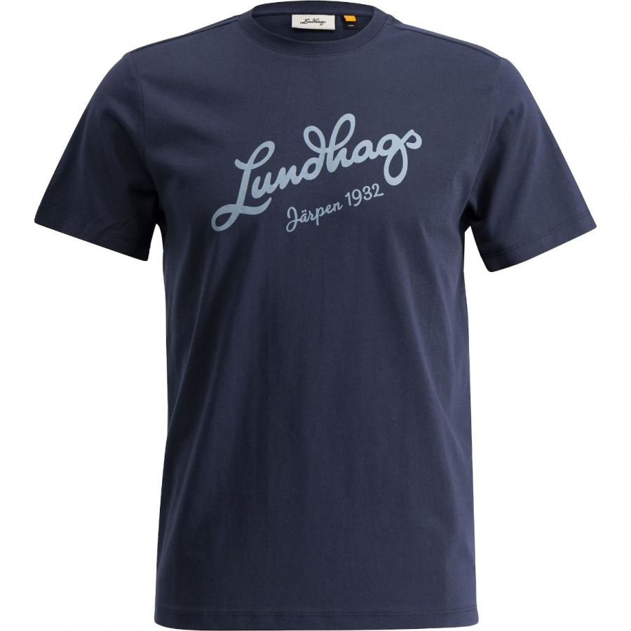 Lundhags Järpen Logo T-paita, t-paita, mies, laivastonsininen