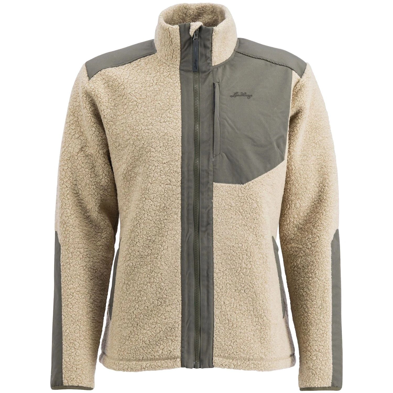 Lundhags Saruk Wool Pile Mid Full Zip, välikerros, miesten, beige