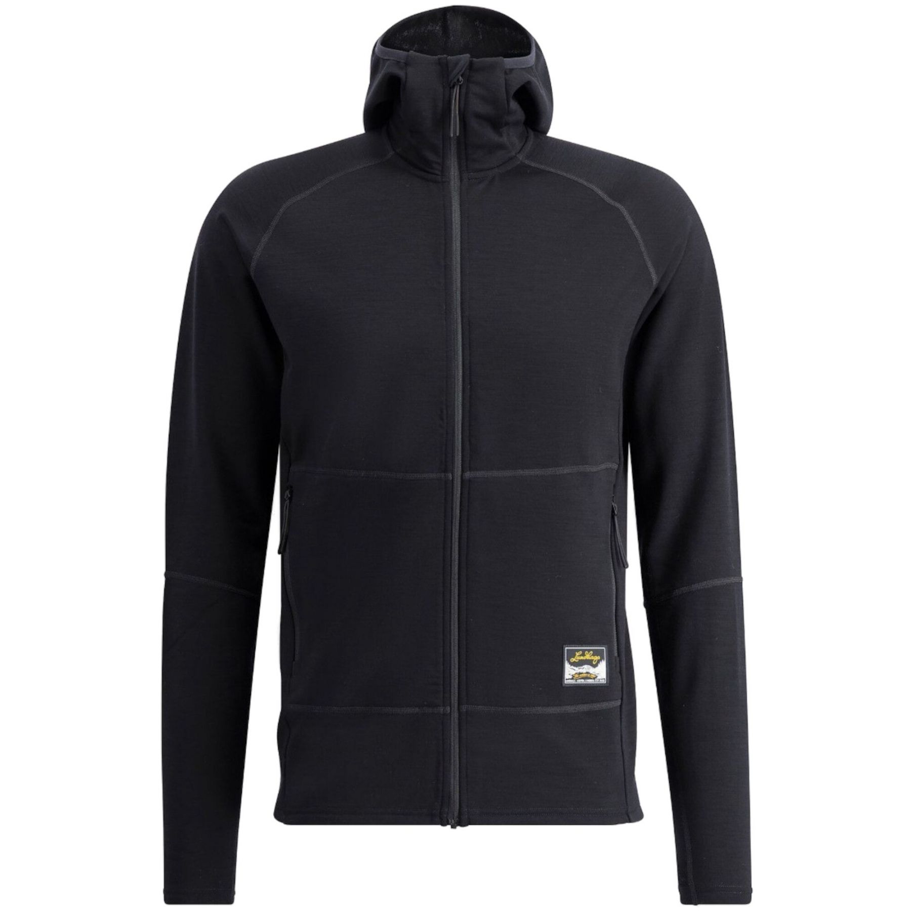 Lundhags Tived Merino Hoodie, välikerros, miehet, musta