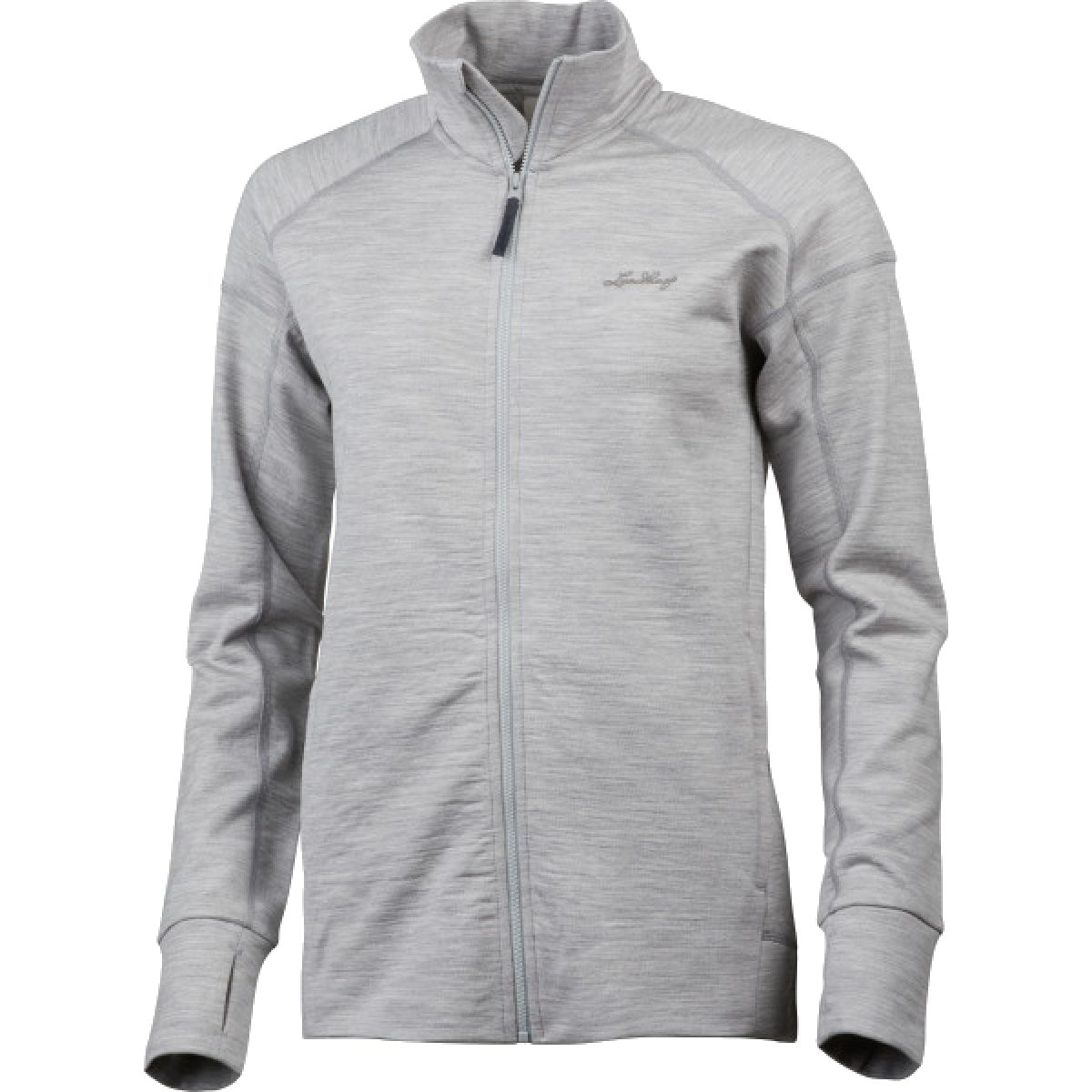 Lundhags Ullto Merino Ws Full Zip, välikerros, naiset, harmaa