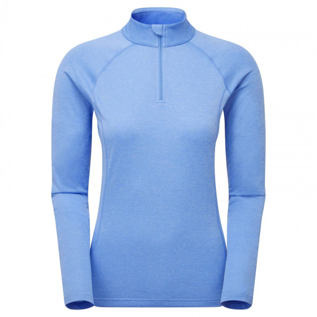 Montane F Dart Zip Neck, naiset, vaaleansininen