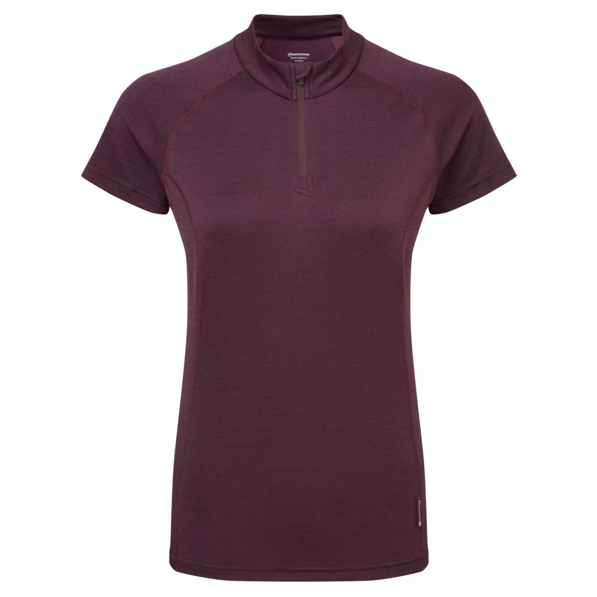 Montane F Dart Zip T-Shirt, naiset, tummanvioletti
