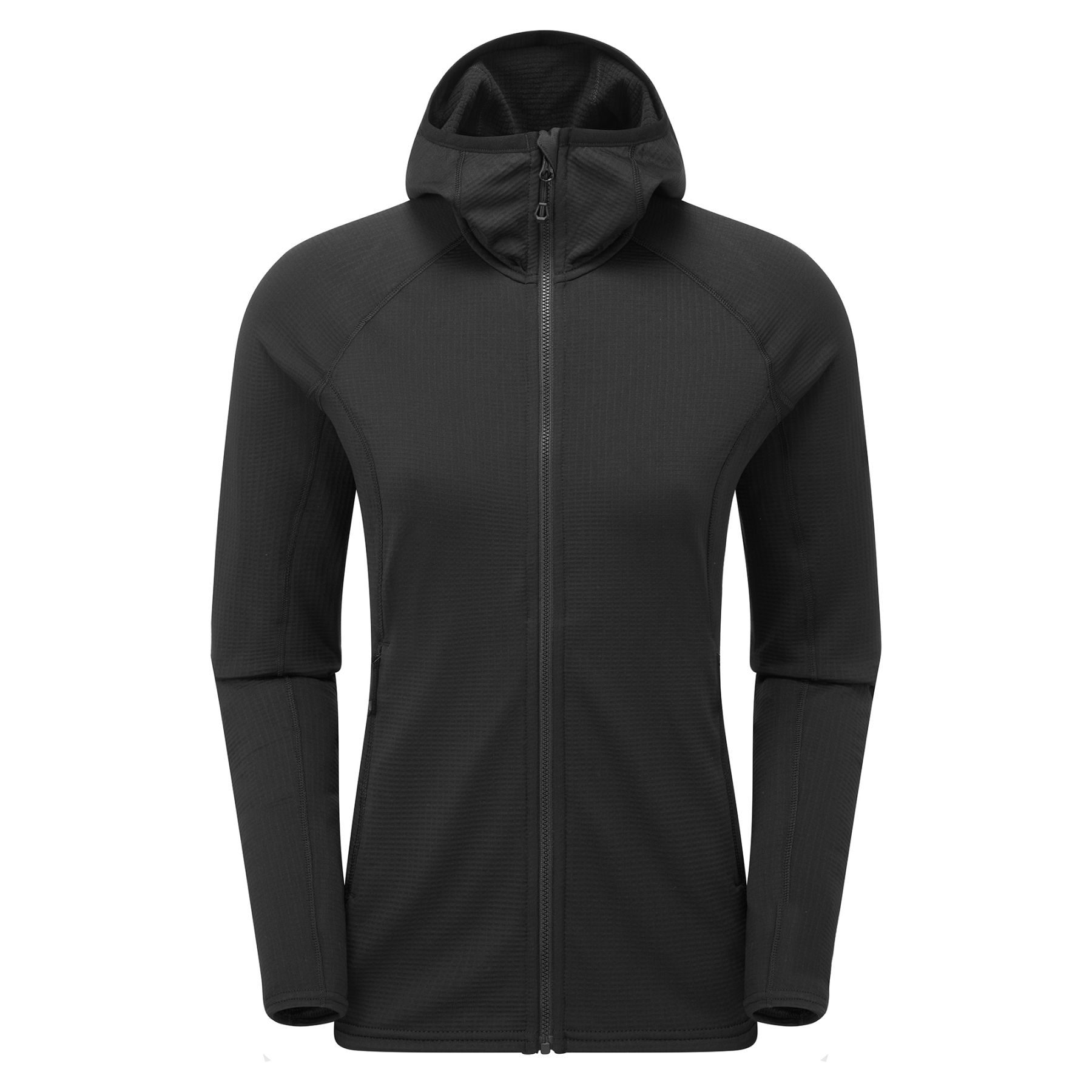 Montane F Protium Hoodie, fleece, naiset, musta